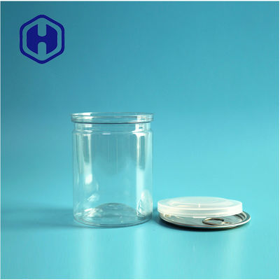 Transparan PET kedap udara Kaleng mudah terbuka Plastik / PET Kaleng makanan untuk kemasan anti bocor