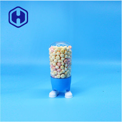 Karikatur Bentuk Anak-Friendly PET Lollipop Candy Gula Kue Jar Fancy Screw Tutup