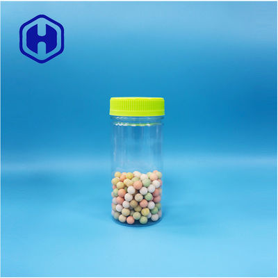 Bentuk Bulat Makanan Plastik Transparan Permen Hadiah Kacang-kacangan Kacang Gula PET Pengemasan Botol