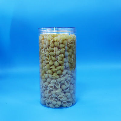 Makanan Kelas Jelas PET Silinder Bulat Plastik Permen Kue Jar Makanan Sekrup Cap Jelas