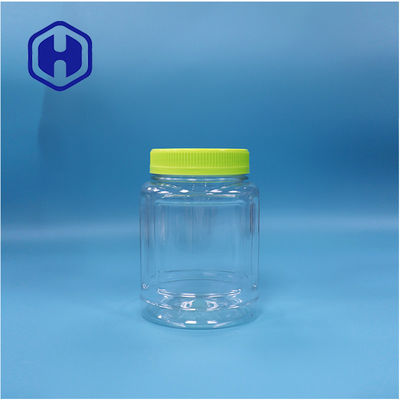 Jelas Oval Plastik Hadiah Candy Nut Nougat Lollipop Buah Jelly Jar Screw Tutup