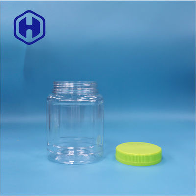 Kue PET berbentuk oval transparan Permen Kacang-kacangan Biskuit Lollipop Botol Jelly Buah