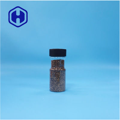 PET transparan garam mustard hitam lada bubuk kari rempah top jar Flip