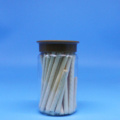 Permen Biskuit PET Nut Plastik Makanan Tinggi Bulat Botol Transparan Screw Flat Caps