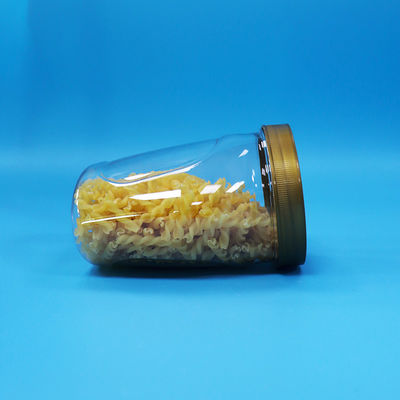 Toples Plastik PET Mulut Lebar Transparan untuk Kemasan Makanan Mie Biskuit Permen