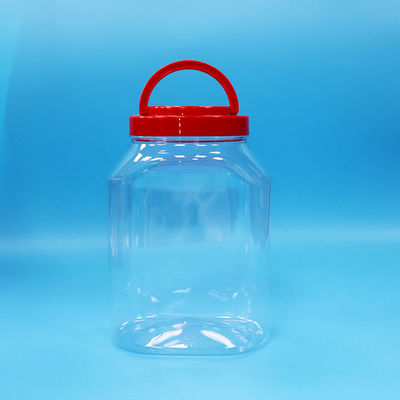 Plastik transparan PET botol mulut lebar Untuk makanan Noodles Biskuit Perpaduan permen