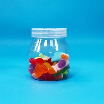 Keks Permen Kosong Kecil Transparent PET Plastik Jar Screw Cap Food Grade Bpa Bebas