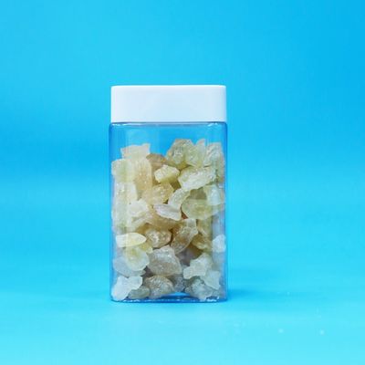 BPA Gratis Square Airless Putih Sekrup Tutup Jelas PET Plastik Penyimpanan Snack Candy Jar
