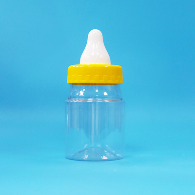 Topi Sekrup Bebas Bpa Stoples Plastik PET Transparan untuk Makanan Permen Kue Kacang