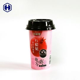 Logo Disesuaikan Yogurt Plastik Parfait Piala Non Tumpahan Wadah Plastik Bulat Kecil
