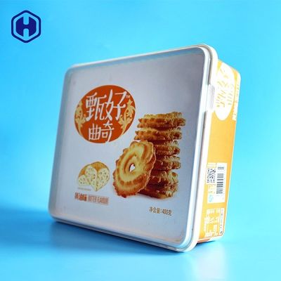 Butter Cookie Square, Wadah Penyimpanan Makanan Plastik Dalam Pelabelan Cetakan