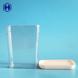 Kemasan Makanan Trapesium Kotak Plastik Sekali Pakai Portabel Non Tumpahan