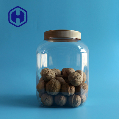 3500ml 119oz Jar Plastik Anti Bocor Sekali Pakai Untuk Kacang Lollipop Kacang Mete Kenari