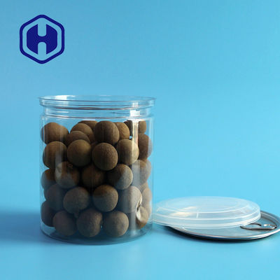 750ml Kaleng Plastik Bening Sablon Food Grade Packing Bpa Free Empty Pet Can Mudah Buka Tutup