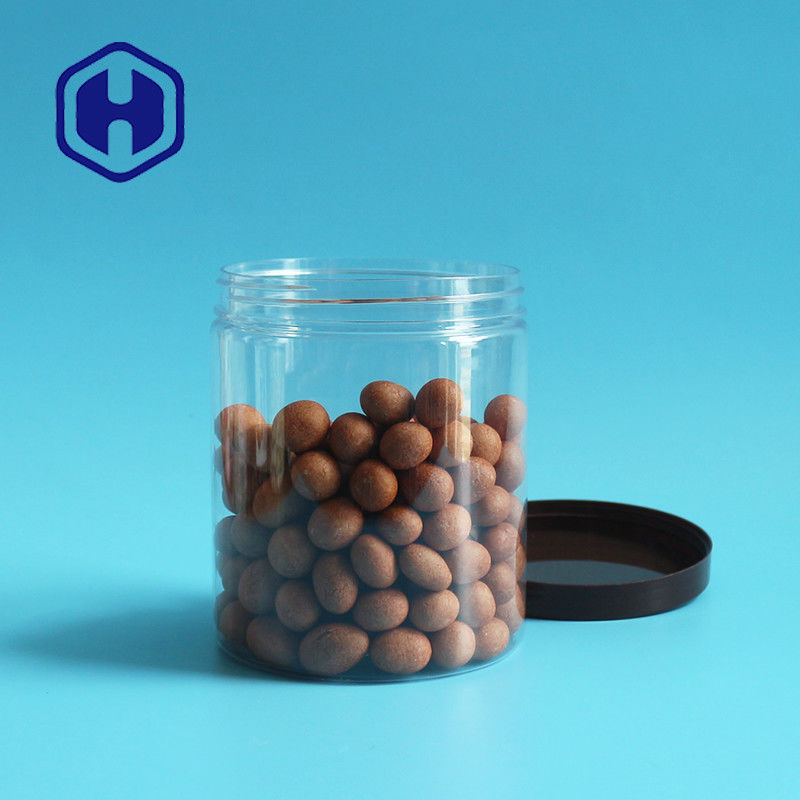 710ml 24oz Leak Proof Plastic Packaging Jar Wide Mouth Peanuts Popcorn Food Storage