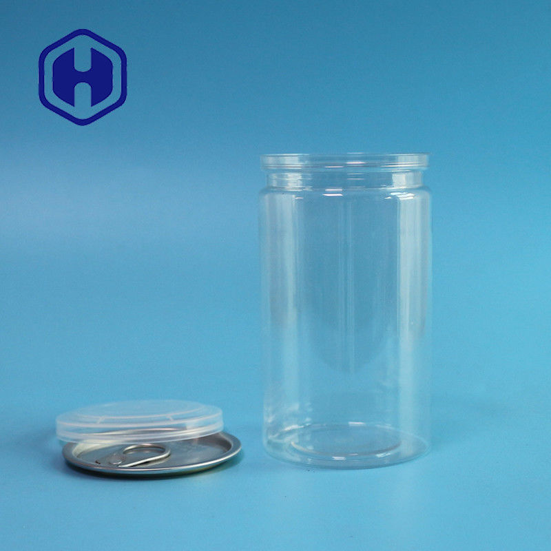 410ml 211 # Mudah Terbuka Kosong Plastik Pet Can Untuk Makanan Anti Bocor