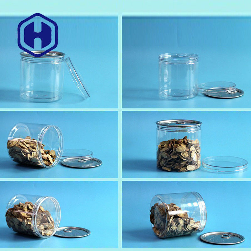 Mulut Lebar 309 # 740ml Makanan Kaleng Kaleng Plastik PET Dengan Tutup Sekrup Aluminium Eoe