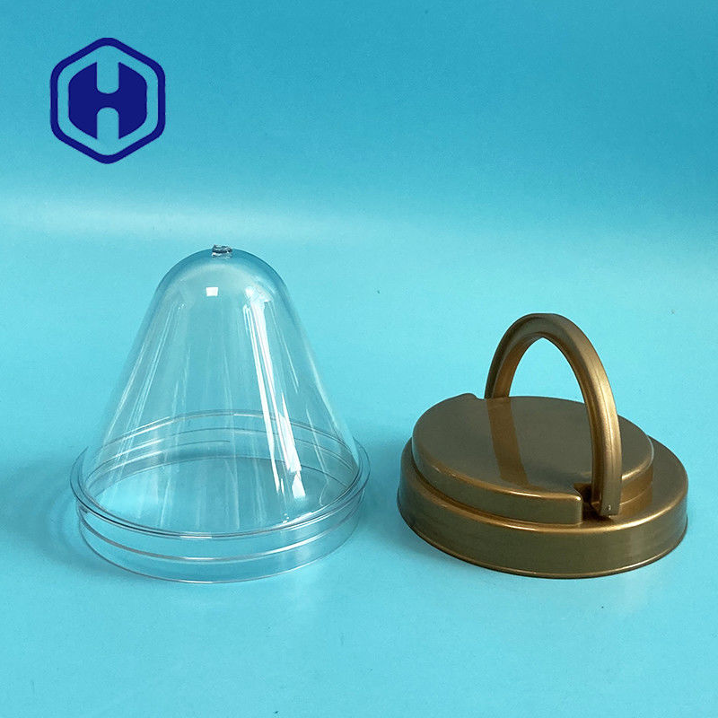 Botol PET yang dapat ditumpuk Preform Biskuit Buah Kering Permen Jar Leher 87mm Terbuka