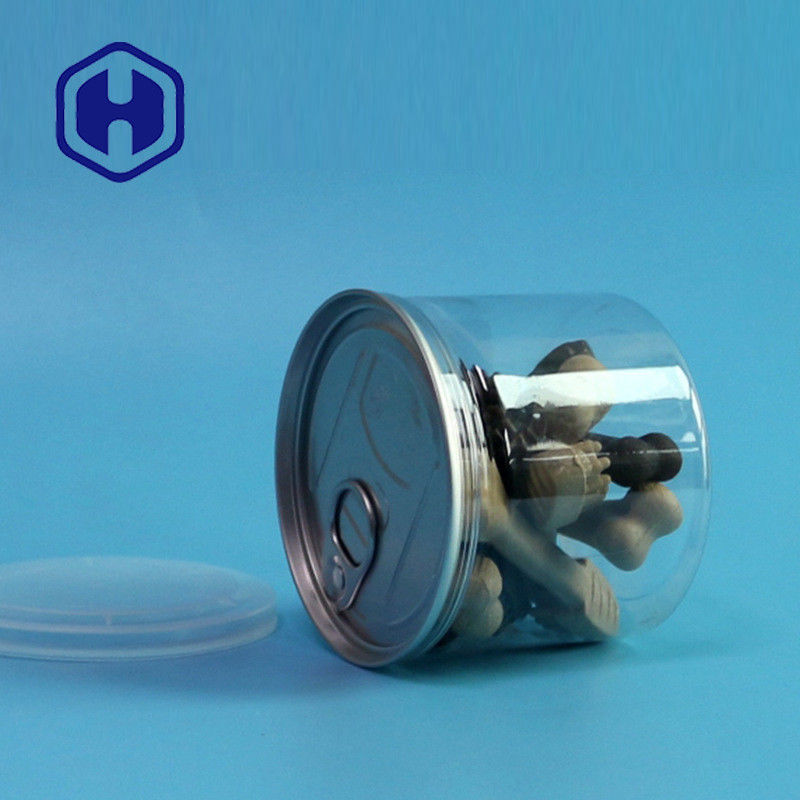 Plastik PET transparan bisa dengan ujung terbuka mudah untuk saus makanan kering dan rempah-rempah