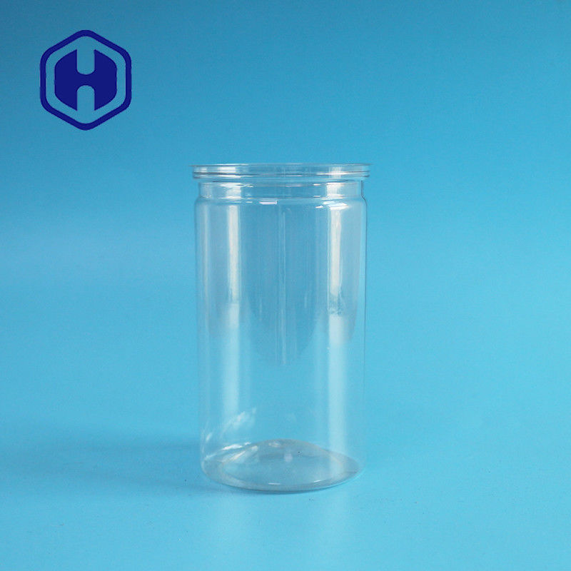 Makanan hewan peliharaan transparan dapat hewan peliharaan mudah terbuka Kaleng Plastik untuk penyimpanan makanan kering kaleng yang efisien