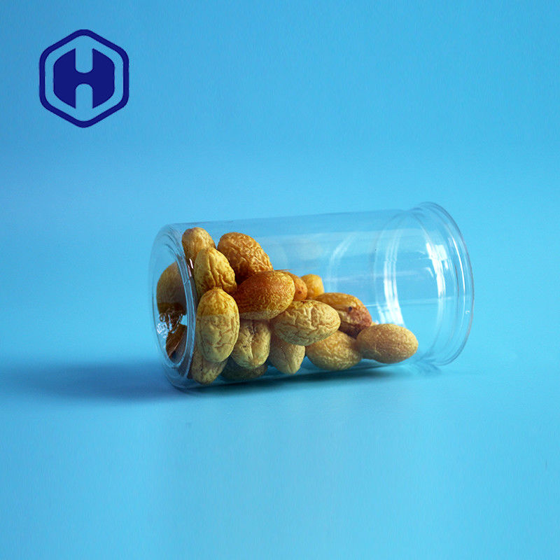 360ml 12oz Buah Kering Rempah-rempah Airtight anti bocor Kaleng plastik dengan mudah membuka tutup