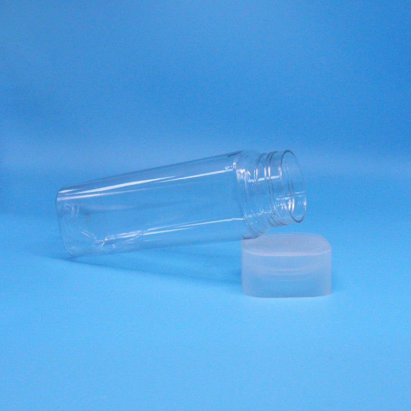 Snack Candy Clear Square Wide Mouth Food Grade PET Plastik Jar Screw Top Lids