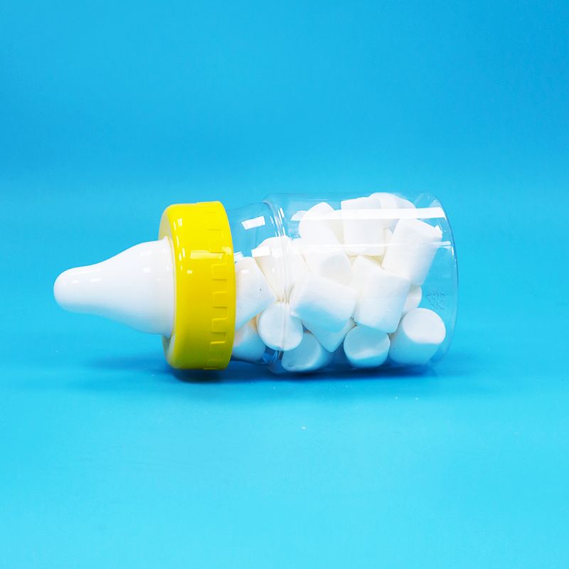 Grade Makanan Transparan PET Plastik Disegel Jar Screw Cap Untuk Makanan Permen Kue