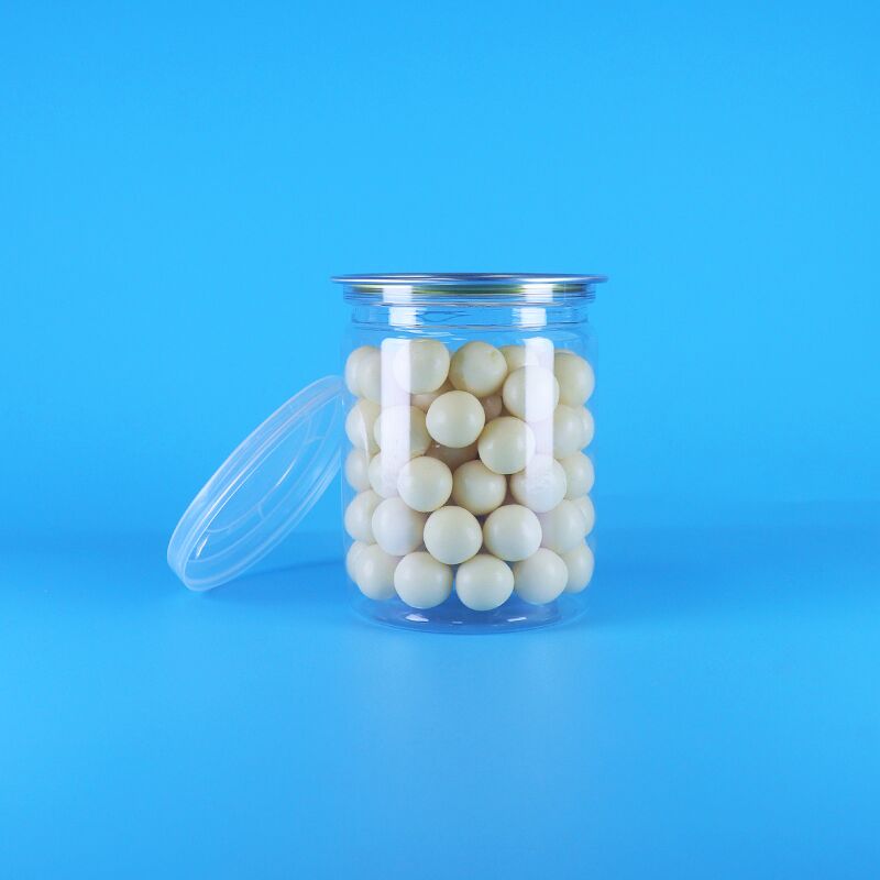 Mudah Buka Tutup Biologi Wild Jungle Nut Makanan kering Plastik transparan PET Kaleng popcorn