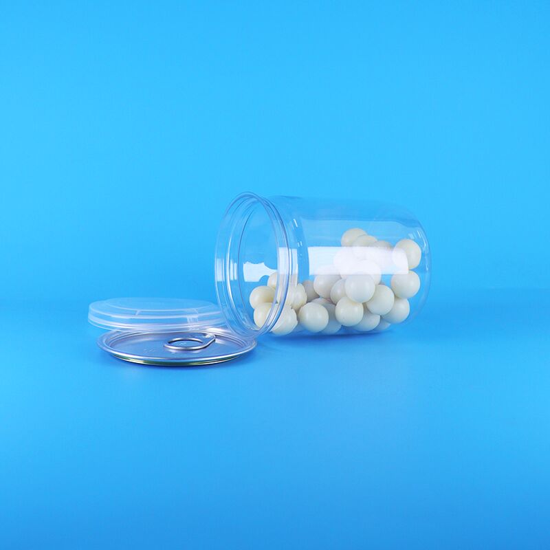 Mudah Buka Tutup Biologi Wild Jungle Nut Makanan kering Plastik transparan PET Kaleng popcorn