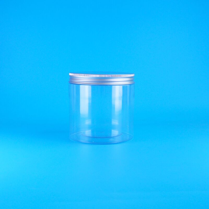 Silinder Mudah Buka Tutup Makanan Kopi Permen Keks Rose Tea Plastik bening PET Jar