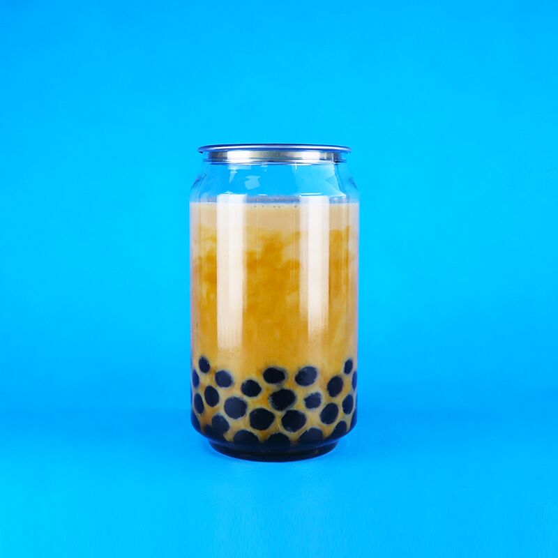 Kaleng plastik bebas BPA dengan tutup mudah terbuka dan kapasitas 330ml untuk kemasan makanan dan minuman