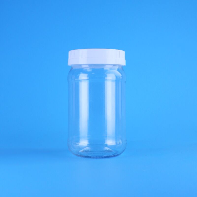 220ml Botol Plastik Berkualitas Makanan dengan Tutup Sekrup Putih untuk Kemasan Salad dan Jam