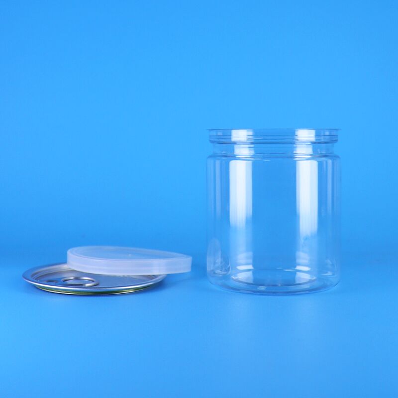 Airtight 250ml PET Mudah Buka Tutup Plastik Peaches Can Ham Peas Food Packaging Solutions