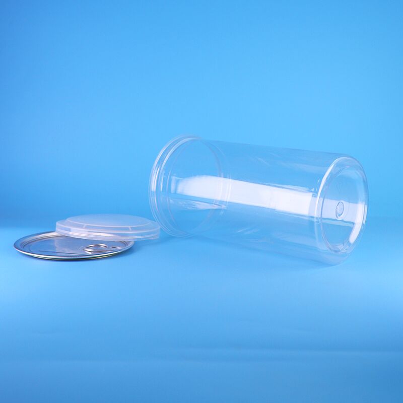 BPA Bebas 700ml PET Jar dengan Tutup Mudah Terbuka untuk Penyimpanan Makanan dan Kemasan