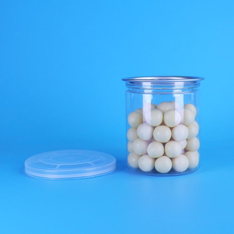 BPA Free 220ml PET Plastic Canister with Easy Open Lid for Sea Food Packaging