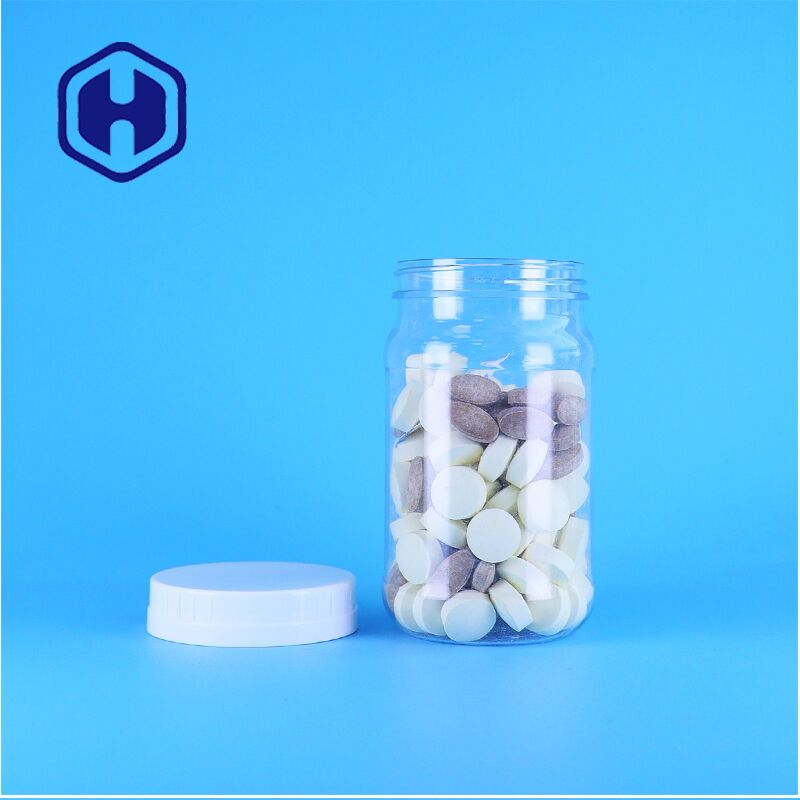 Premium Food Grade Storage Clear PET Jar Untuk Sauce Snacks Manisan Aman Bergaya Fungsional