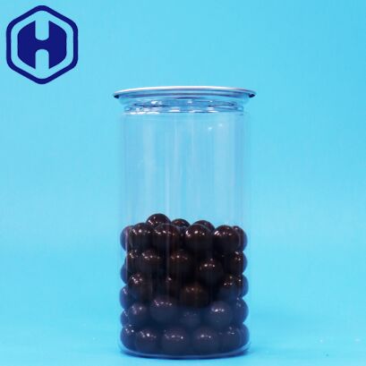 PET Plastik bening mudah terbuka dengan baik penguncian kemasan kaleng untuk makanan kering minuman minuman