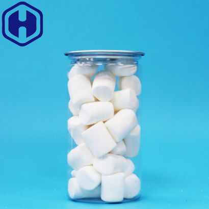 PET Plastik bening mudah terbuka dengan baik penguncian kemasan kaleng untuk makanan kering minuman minuman