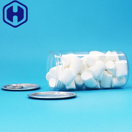 PET Plastik bening mudah terbuka dengan baik penguncian kemasan kaleng untuk makanan kering minuman minuman