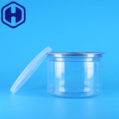 Tutup Mudah Buka Bulat PET Plastik untuk Kemasan Makanan Permen Kue Camilan Teh Kaleng
