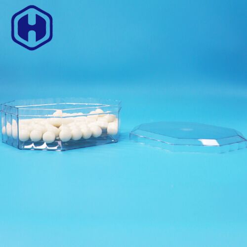 Kotak Kemasan Segi Delapan Plastik PET Permen Buah Kering Kacang Kue Kuki Food Grade