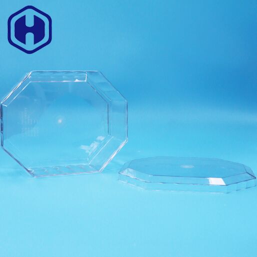 Kotak Kemasan Segi Delapan Plastik PET untuk Permen Buah Kering Cokelat Kue Kering