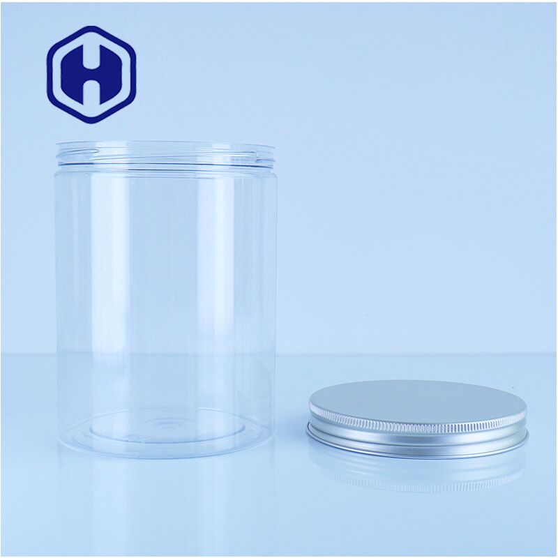 Toples Tutup Aluminium PET Bening Food Grade Sempurna Untuk Permen Biskuit Coklat Mudah Diandalkan