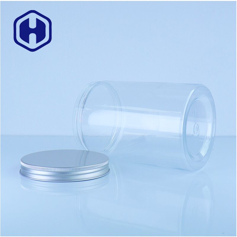 Premium Clear Plastic Food Jar Easy Pour Food Grade Safe Stylish Storage Solution Kacang-kacangan Permen Sarapan