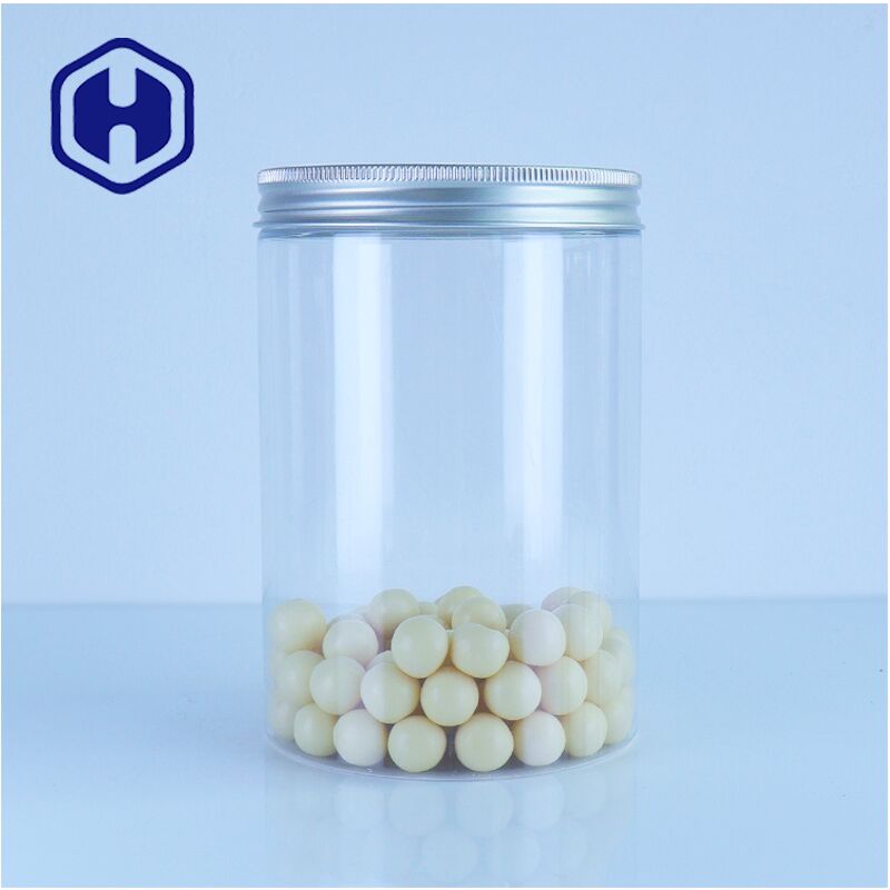 Makanan Grade Plastik Tuang Tutup Jar Aman Stylish Container Untuk Permen Biji Kopi Snack Packing Solusi