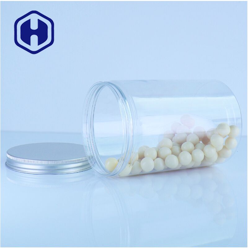 Makanan Grade Plastik Tuang Tutup Jar Aman Stylish Container Untuk Permen Biji Kopi Snack Packing Solusi