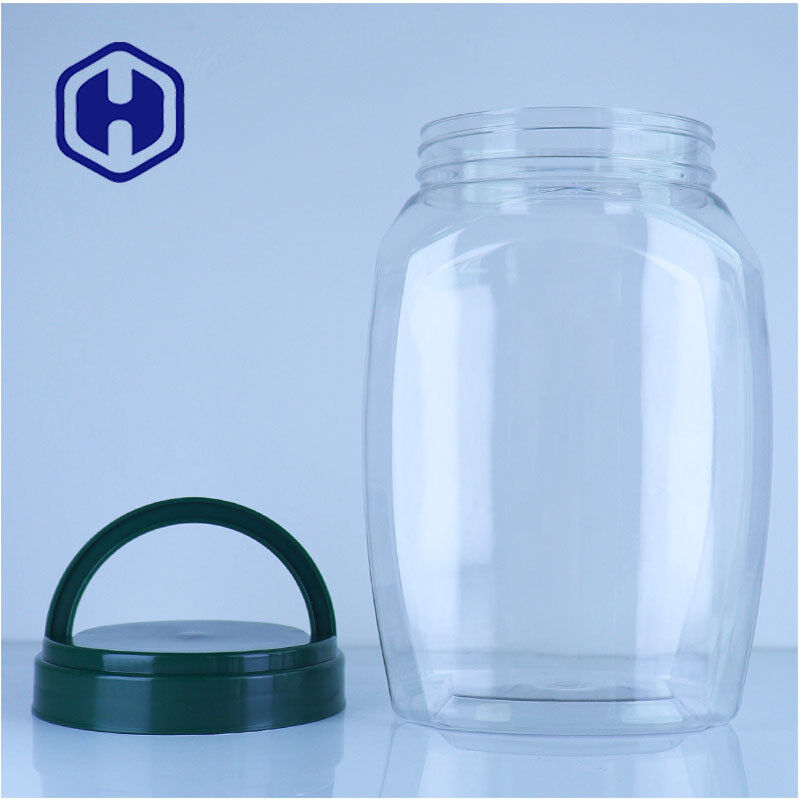 Produk Nutrisi Bubuk Protein PET Bening Produsen Toples Plastik Dengan Tutup Sekrup