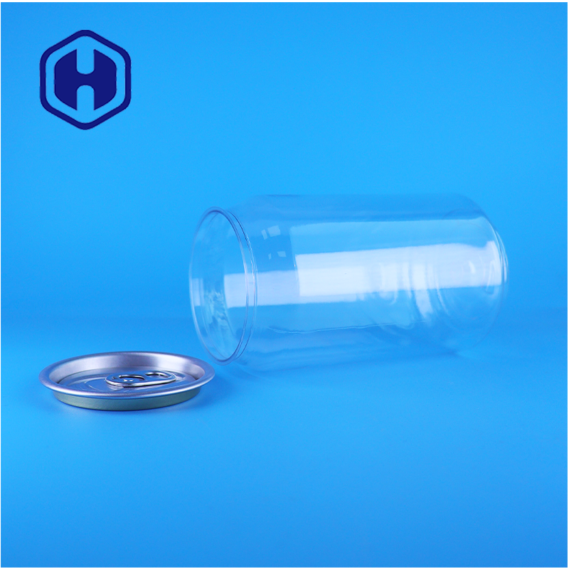 330ml Easy Open Lid PET Plastic Can - Food Grade Packaging Jar untuk Baking dan Snacks