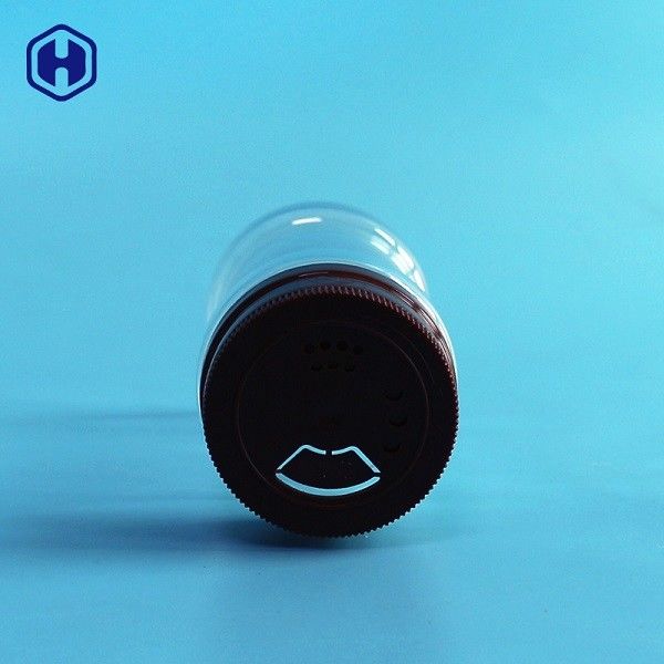 Toples Bumbu Plastik Transparan Dengan Tiga Jenis Lubang Tutup Atas Rotary