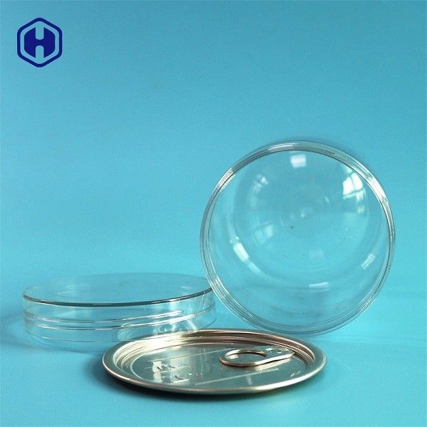 Screw Tutup Jenis Kaleng Plastik Bening 16OZ 500ML Dengan Aluminium EOE Top